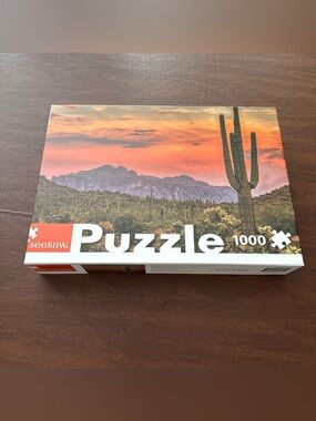 NWT Seesaw Sonoran desert Sunset; Premium 1000 Pieces Jigsaw Puzzle